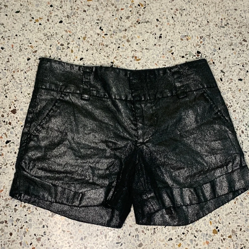 EUC Alice + Olivia black sparkle shorts 2